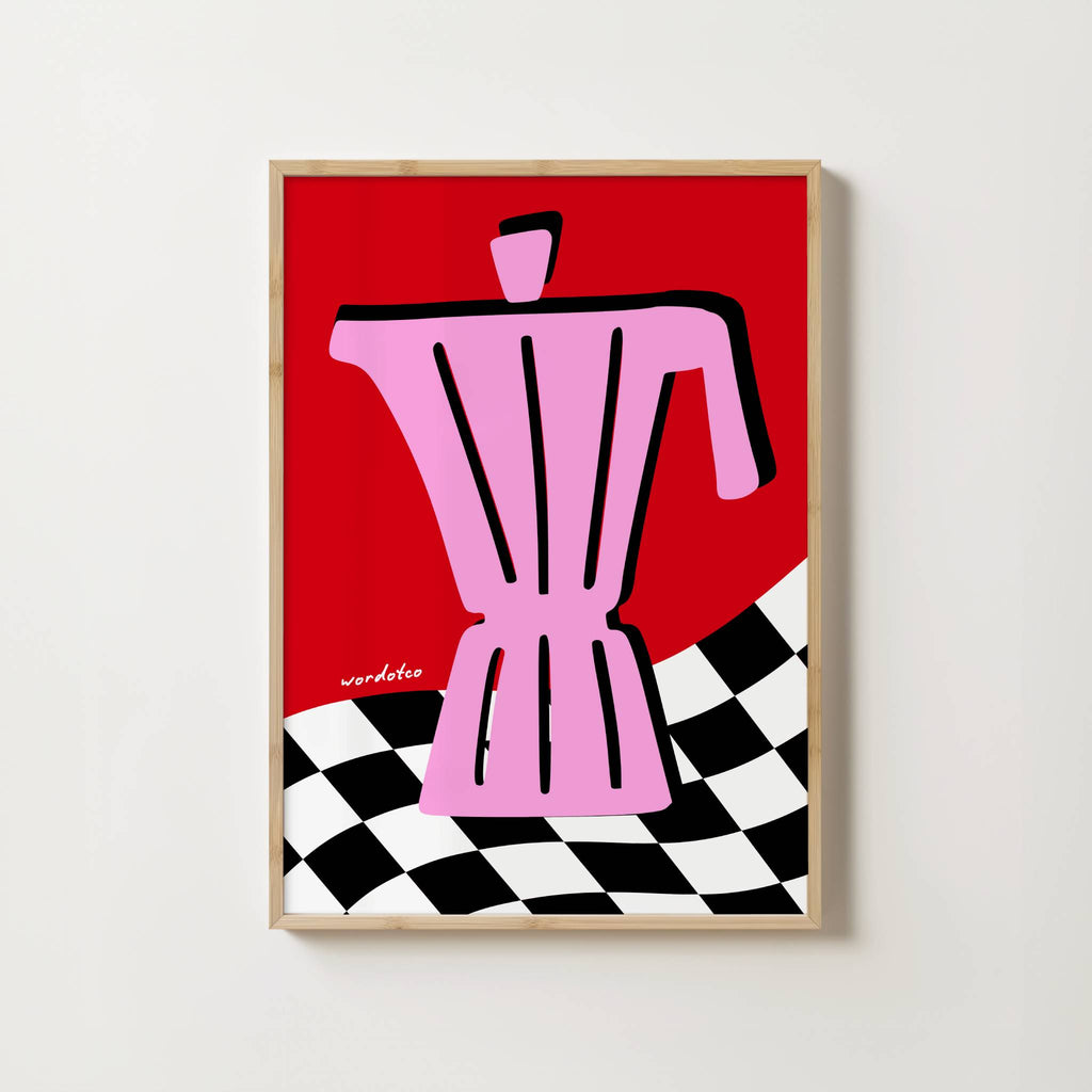 RETRO MOKA POT PRINT