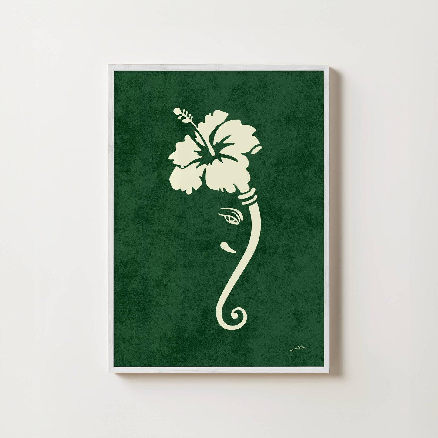 FLORAL GANESH PRINT