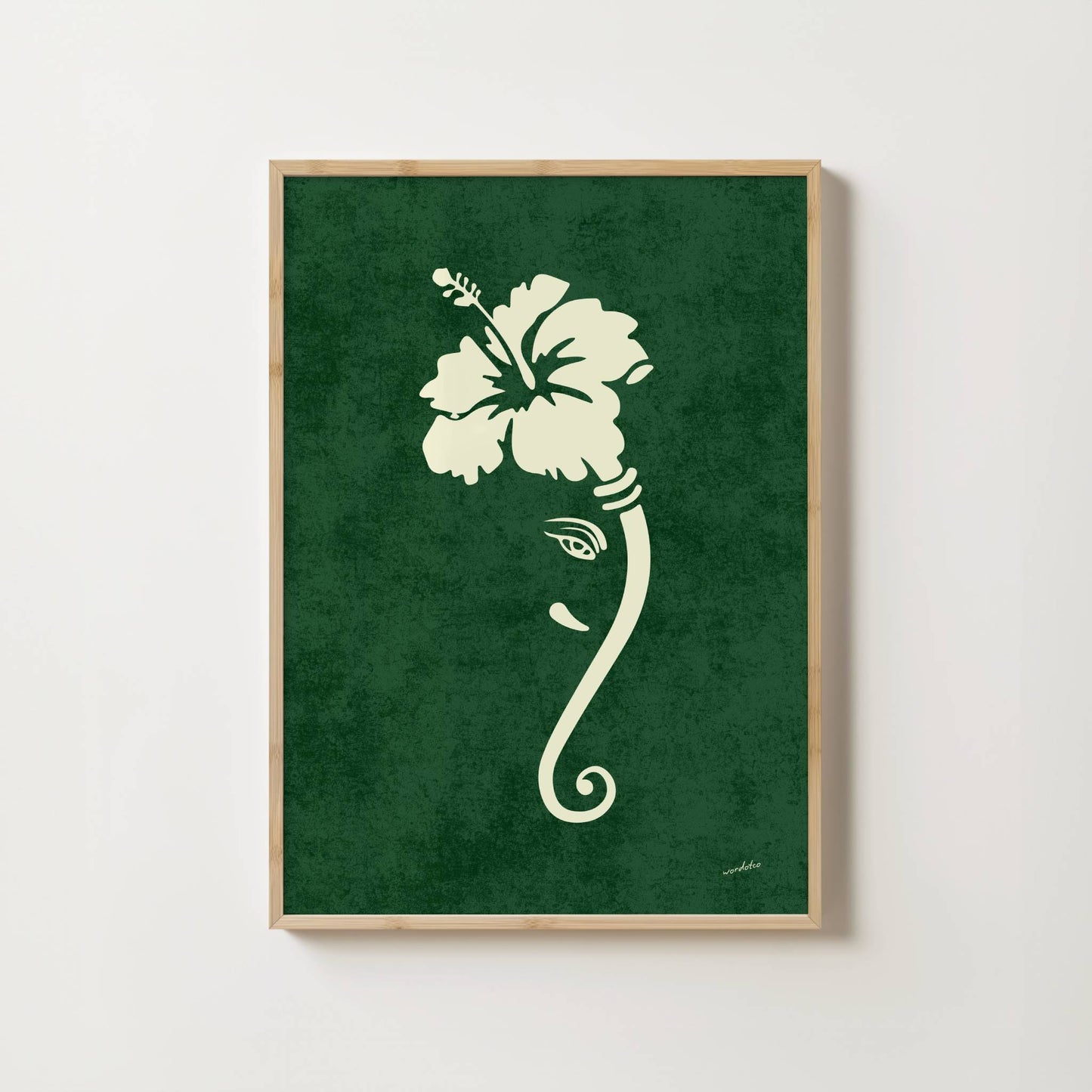 FLORAL GANESH PRINT