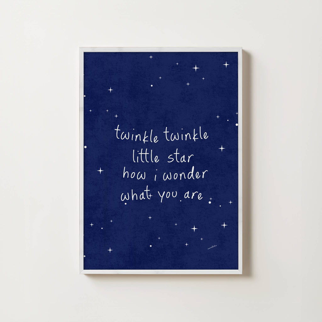 NURSERY MIDNIGHT LITTLE STAR PRINT