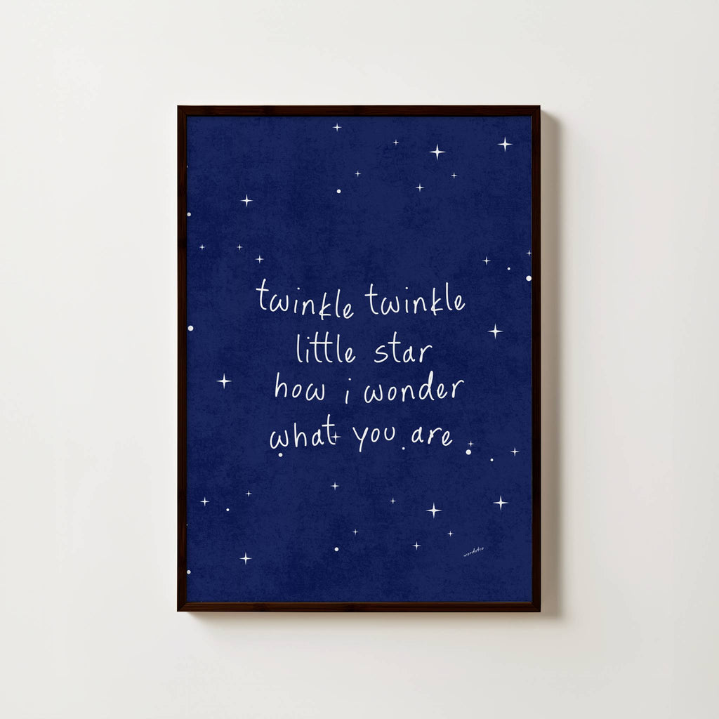 NURSERY MIDNIGHT LITTLE STAR PRINT