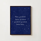 NURSERY MIDNIGHT HARE KRISHNA PRINT