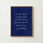 NURSERY MIDNIGHT GAYATRI MANTRA PRINT