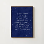 NURSERY MIDNIGHT MOOL MANTAR PRINT