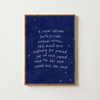 NURSERY MIDNIGHT MOOL MANTAR PRINT