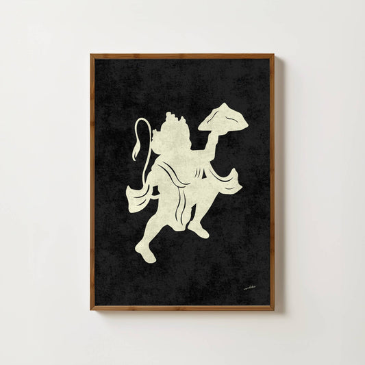 HANUMAN SILOUHETTE PRINT