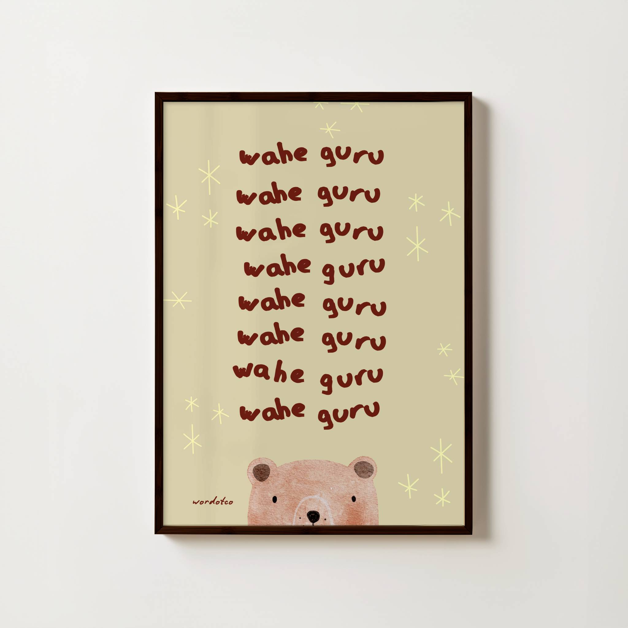 NURSERY WAHE GURU PRINT