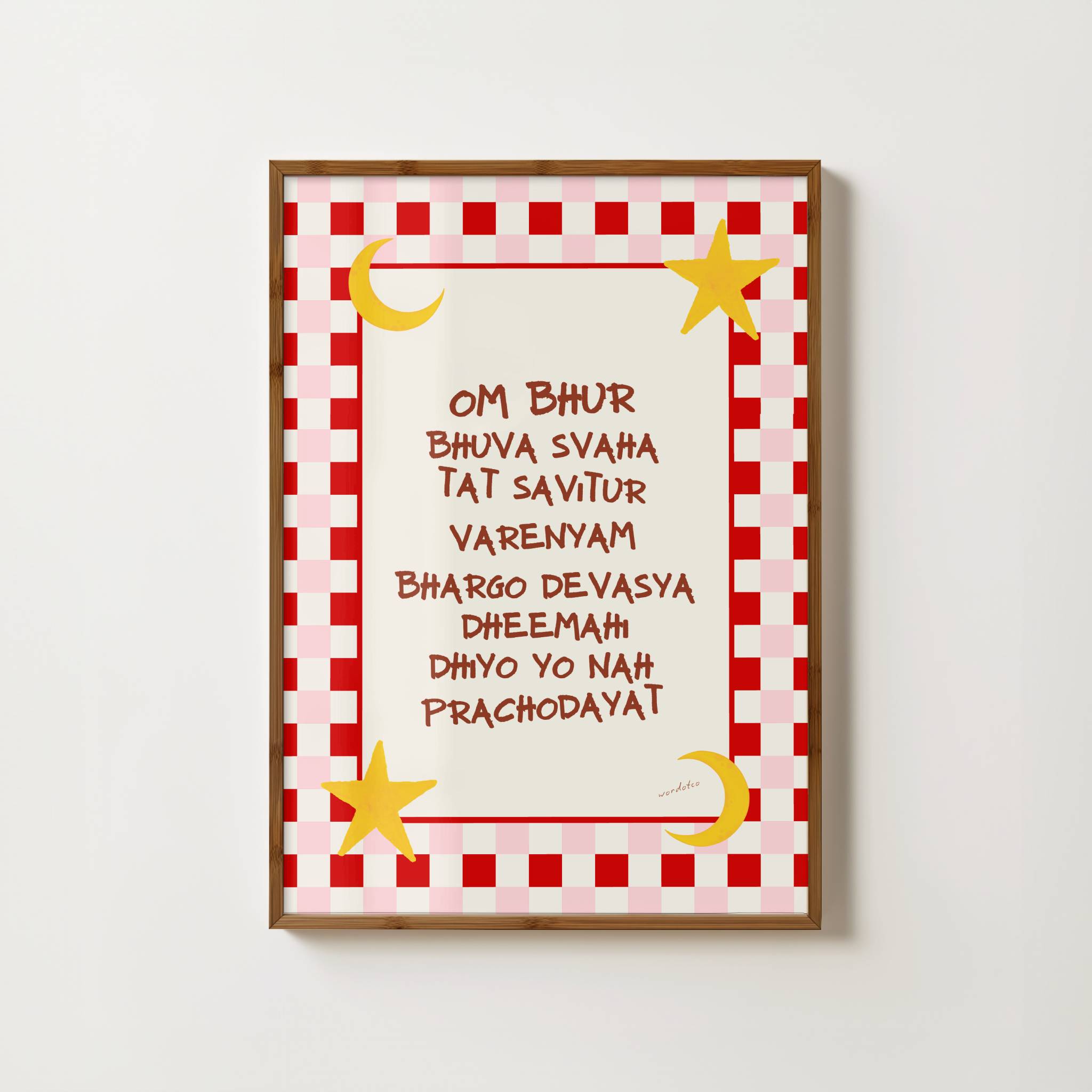 NURSERY GAYATRI MANTRA PRINT