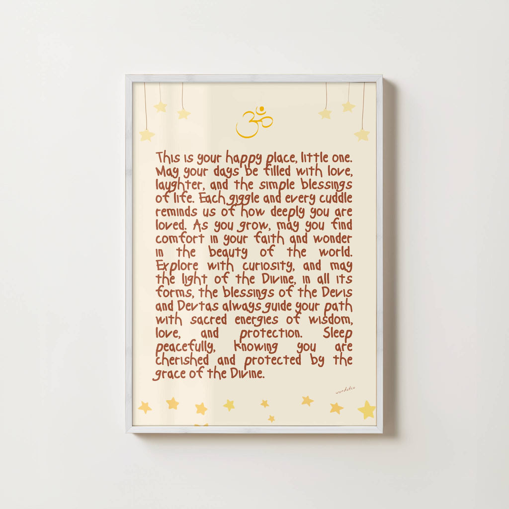 NURSERY HINDU DIVINE BLESSINGS PRINT