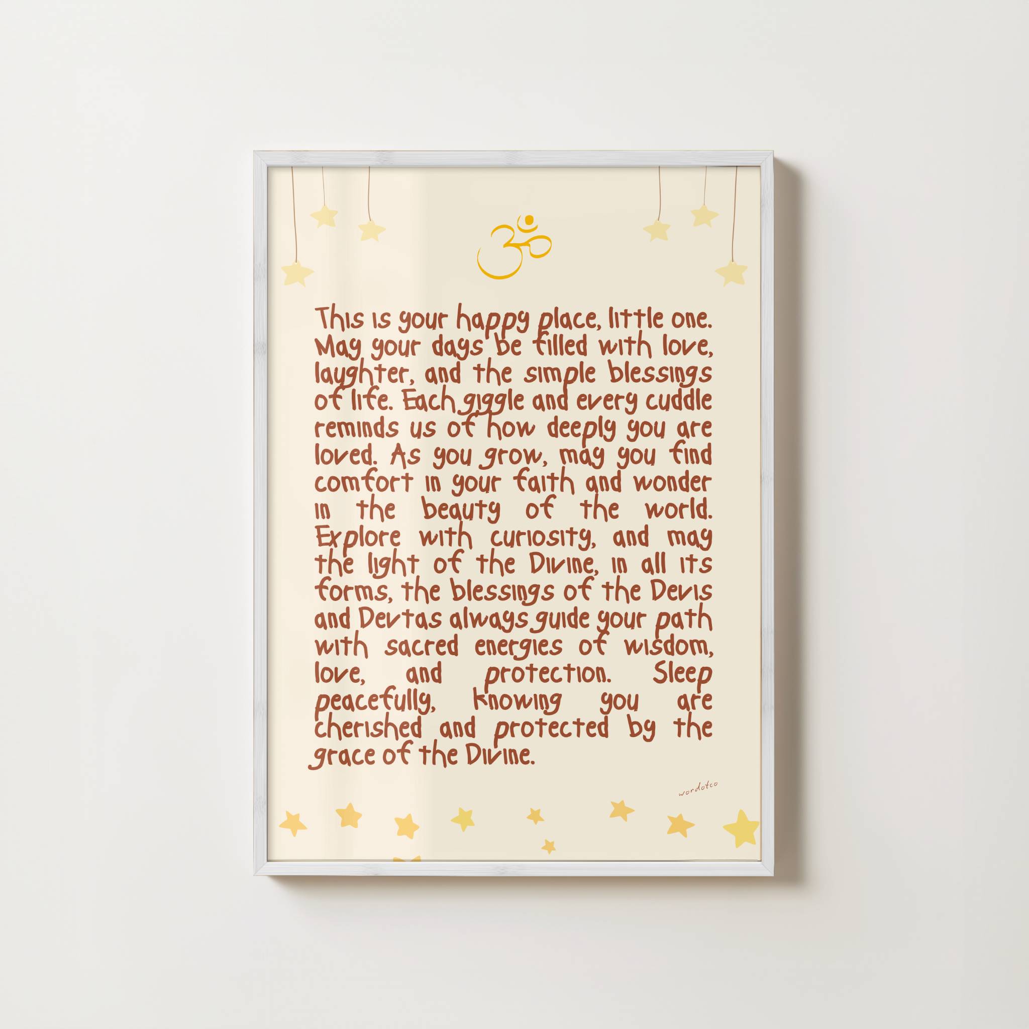 NURSERY HINDU DIVINE BLESSINGS PRINT