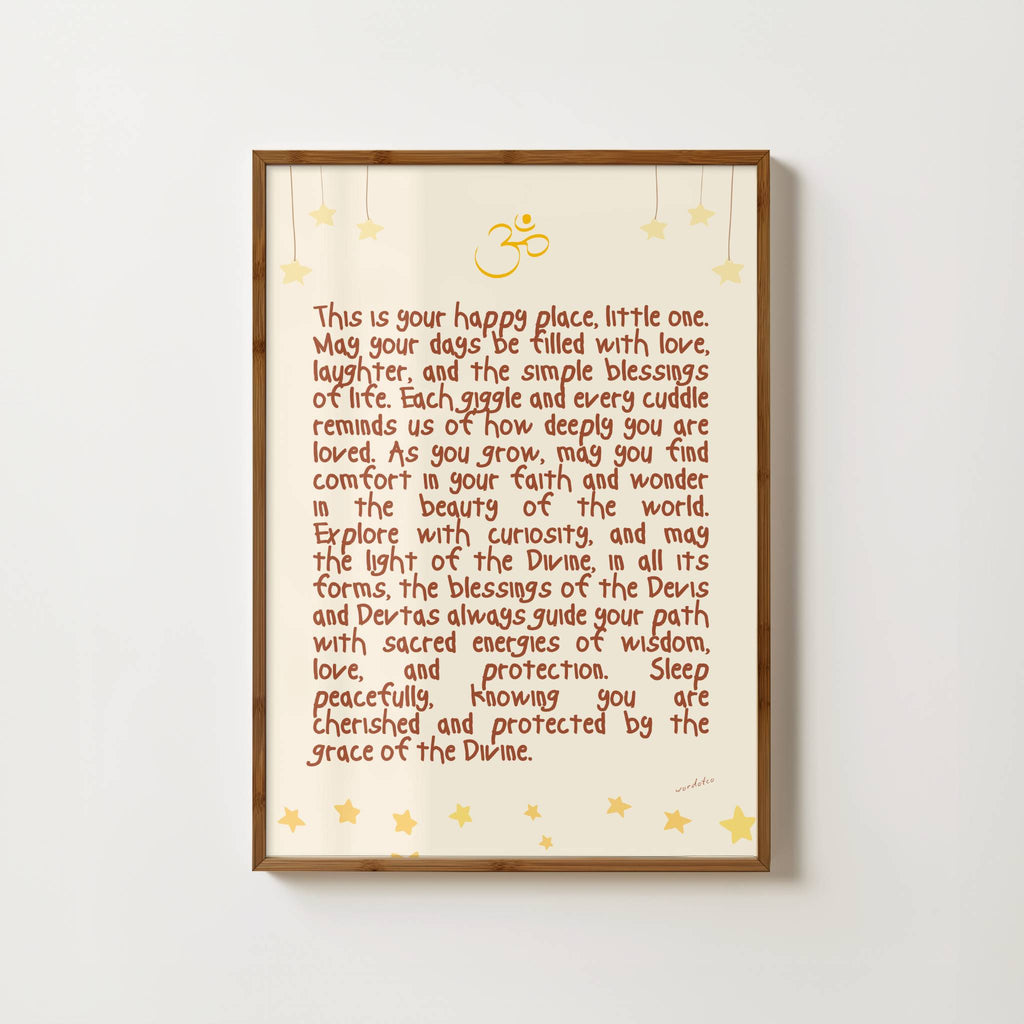 NURSERY HINDU DIVINE BLESSINGS PRINT