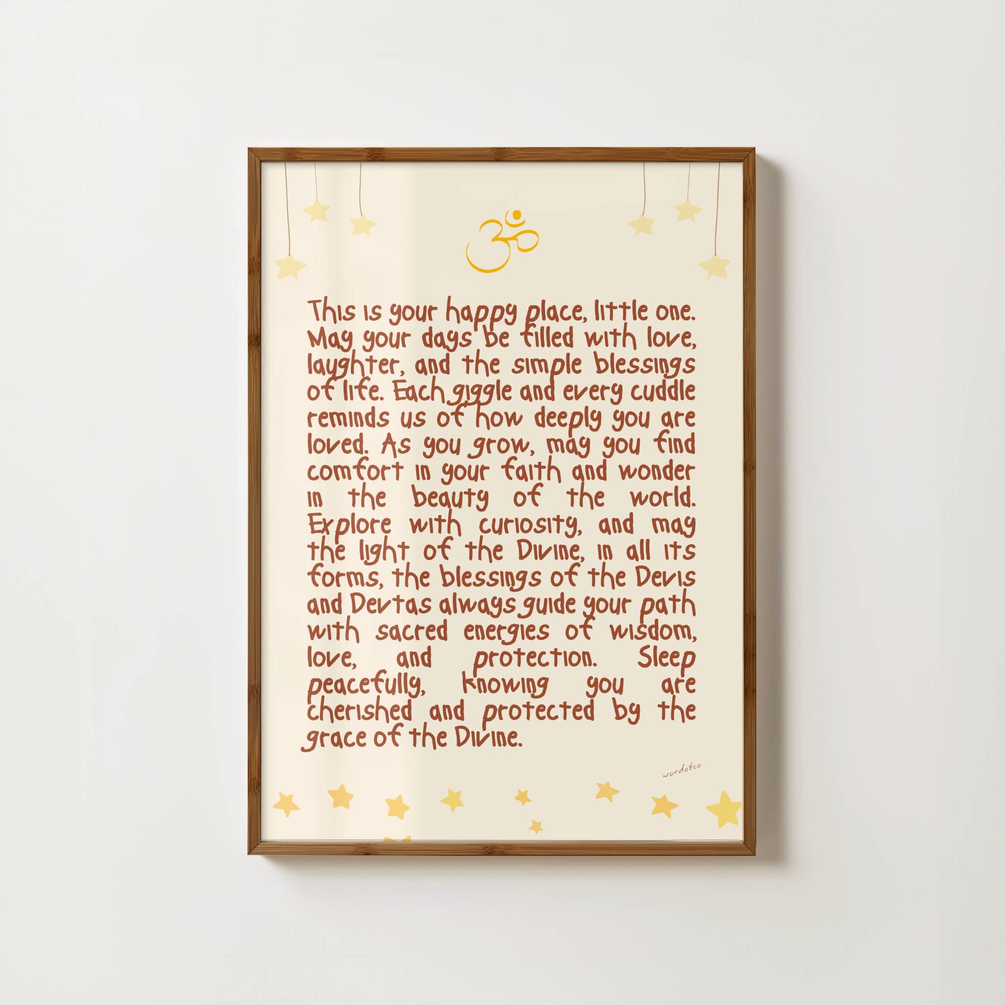 NURSERY HINDU DIVINE BLESSINGS PRINT