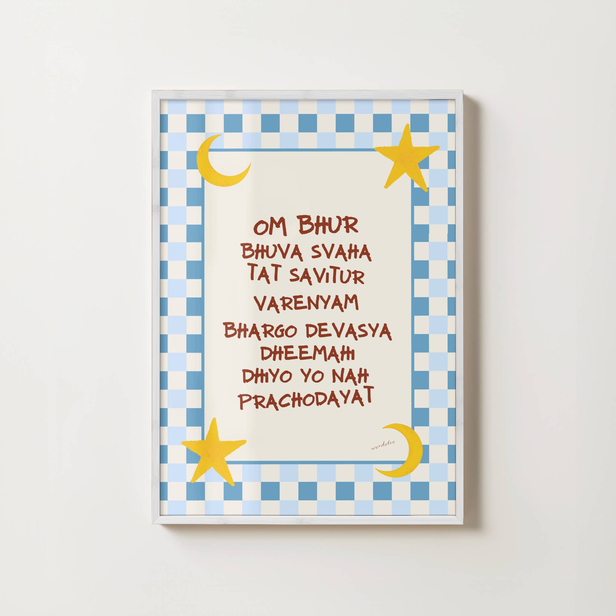 NURSERY GAYATRI MANTRA PRINT