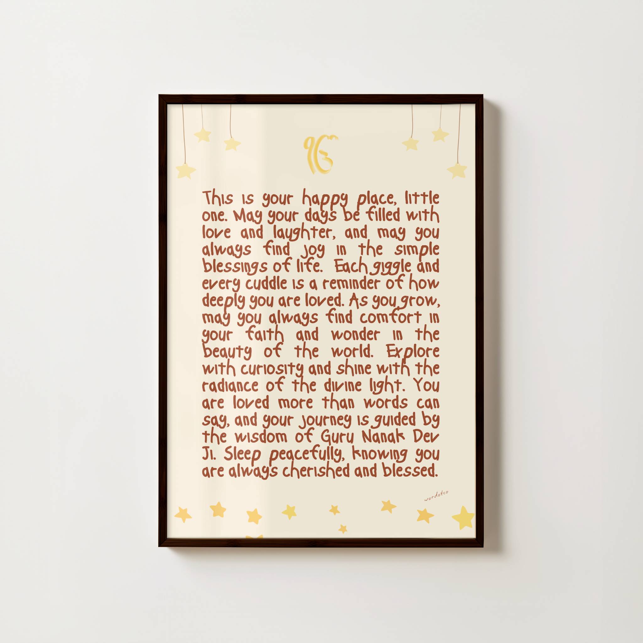 NURSERY SIKH DIVINE BLESSINGS PRINT