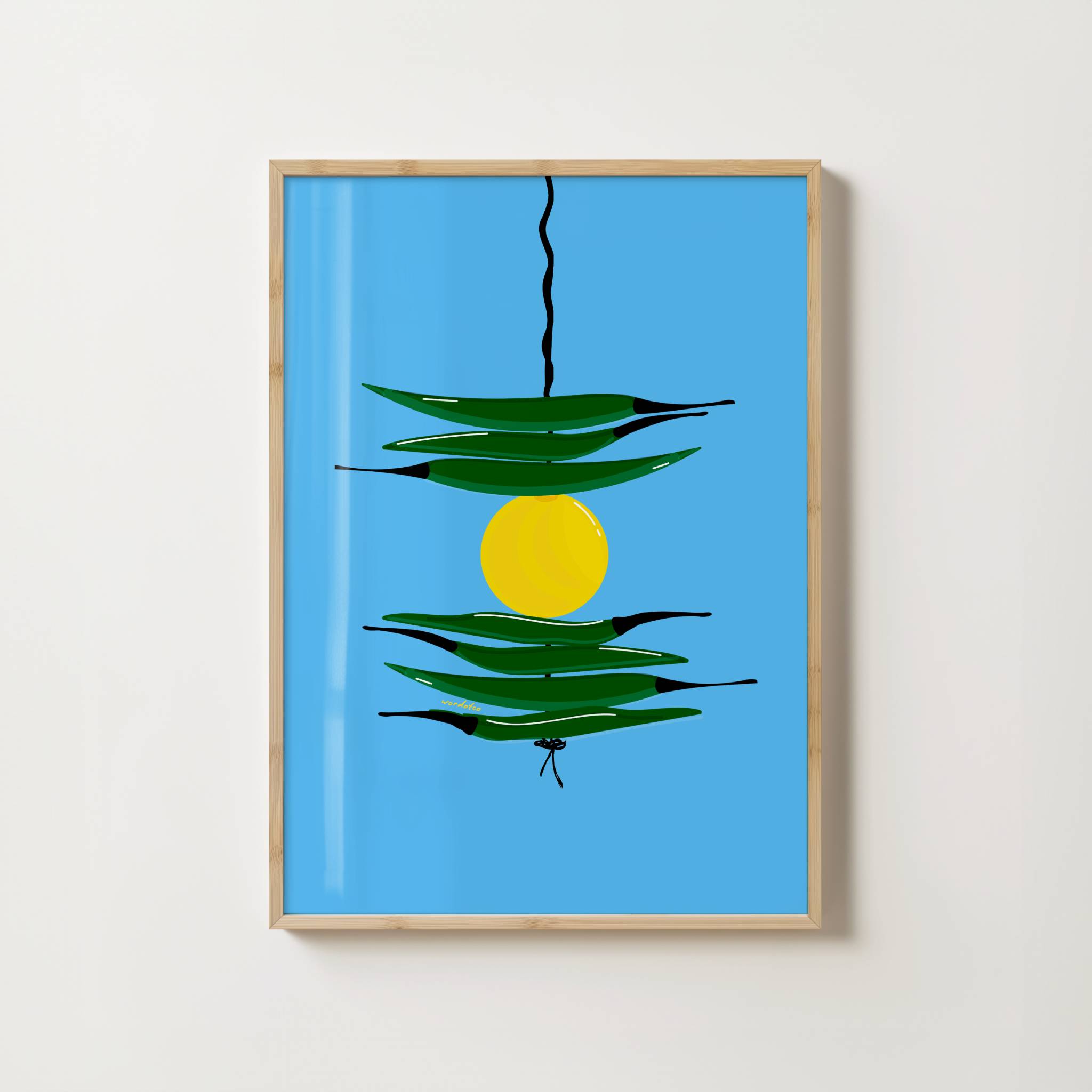 BLUE NAZAR BATTU PRINT