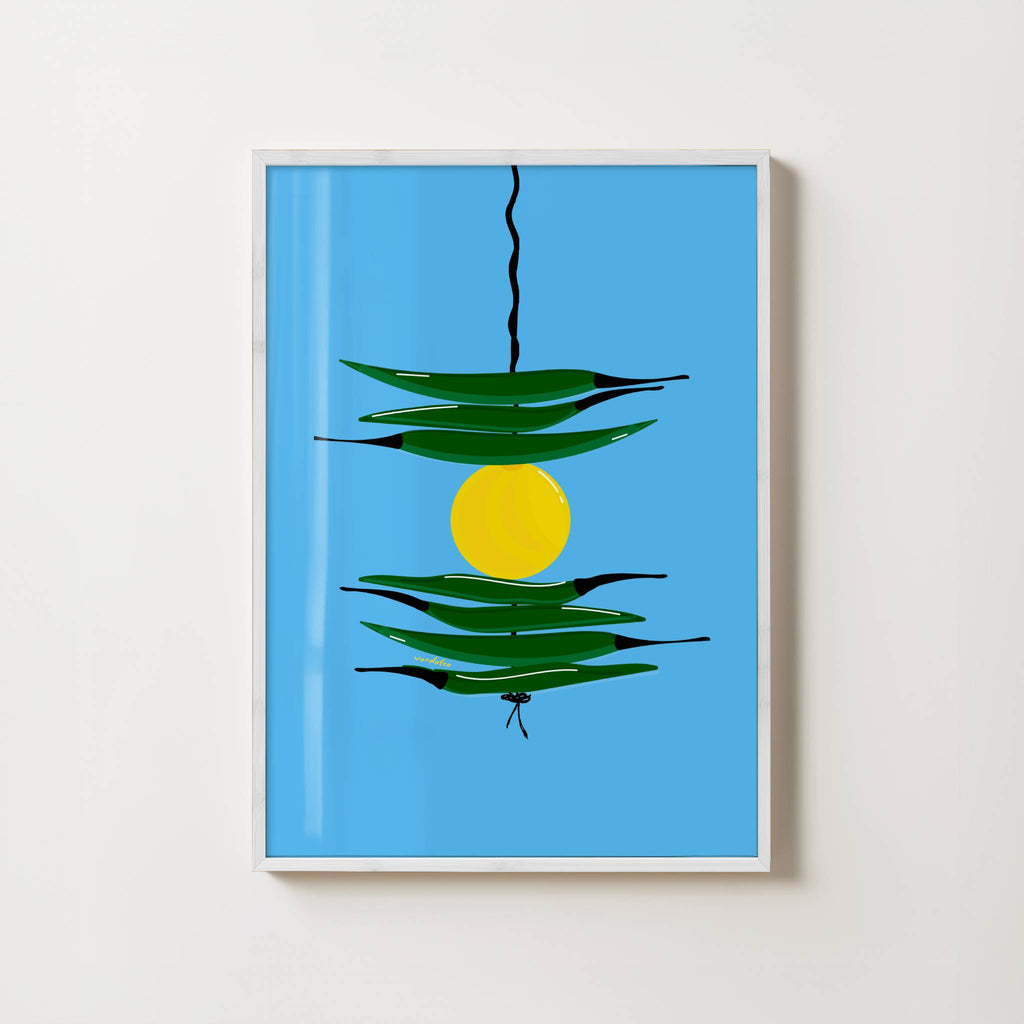 BLUE NAZAR BATTU PRINT