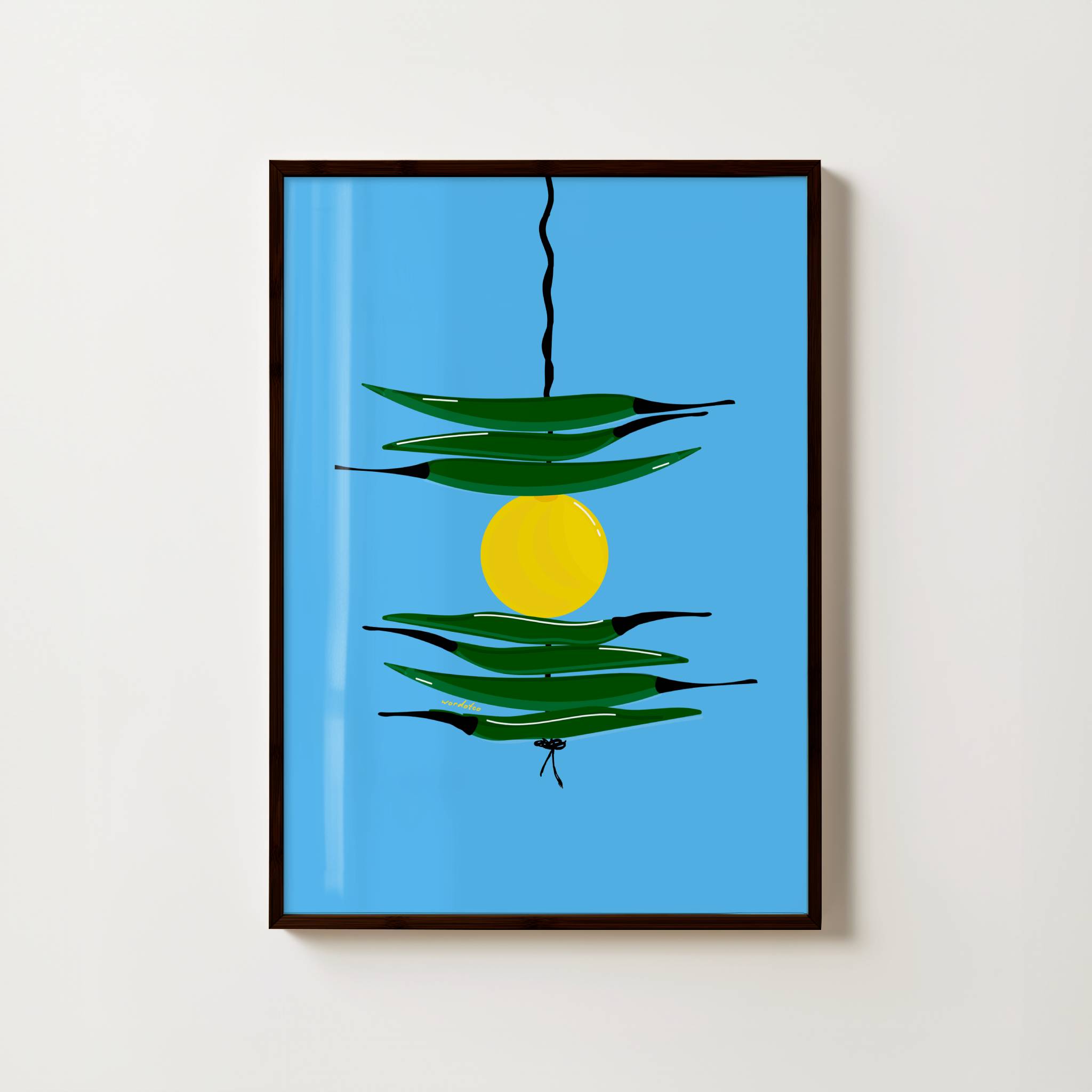 BLUE NAZAR BATTU PRINT