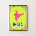 MAP OF INDIA PRINT
