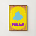 MAP OF PUNJAB PRINT