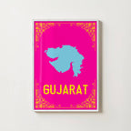 MAP OF GUJARAT PRINT
