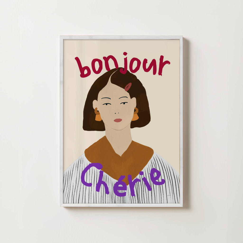 BONJOUR CHERIE PRINT