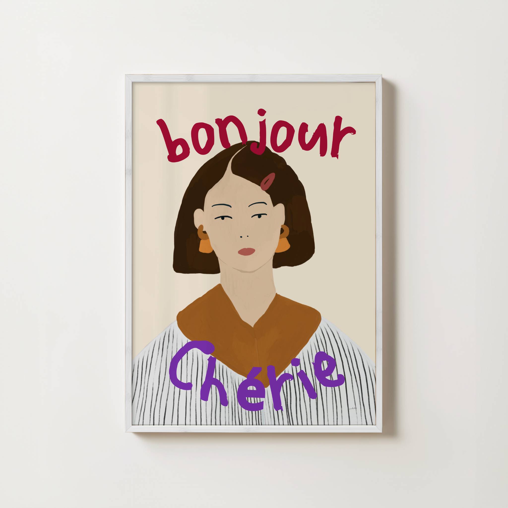 BONJOUR CHERIE PRINT
