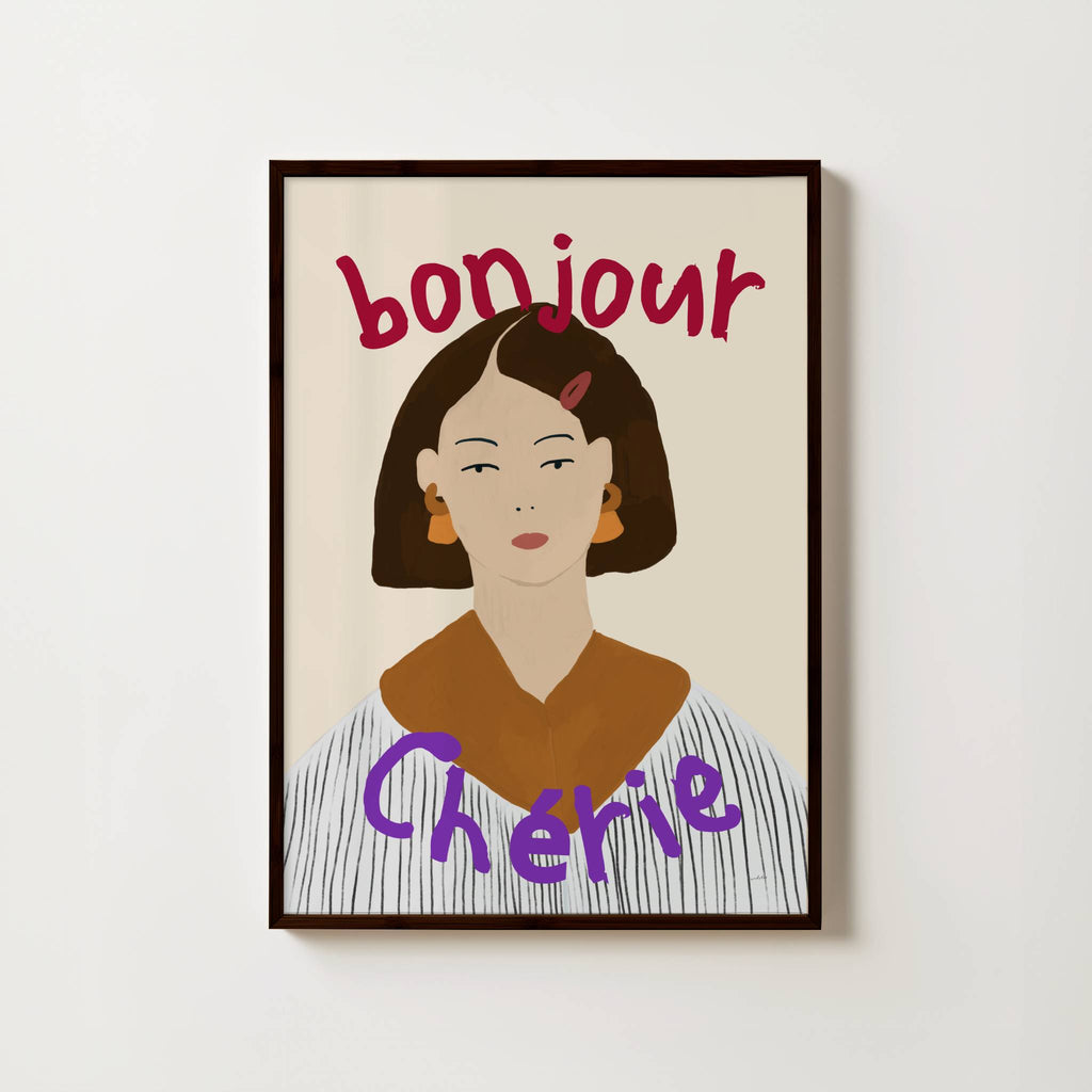 BONJOUR CHERIE PRINT