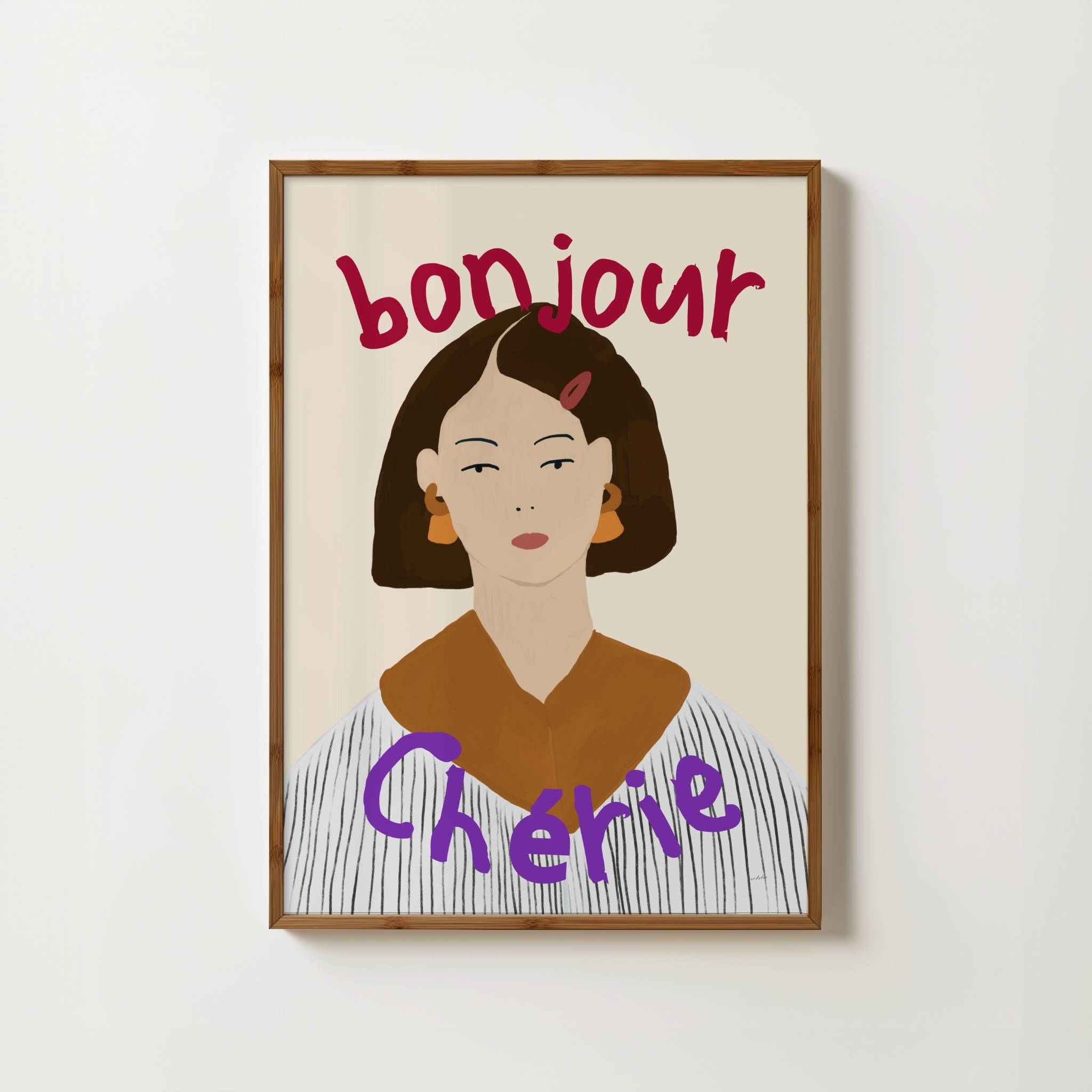 BONJOUR CHERIE PRINT