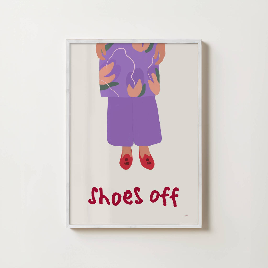SHOES OFF PRINT