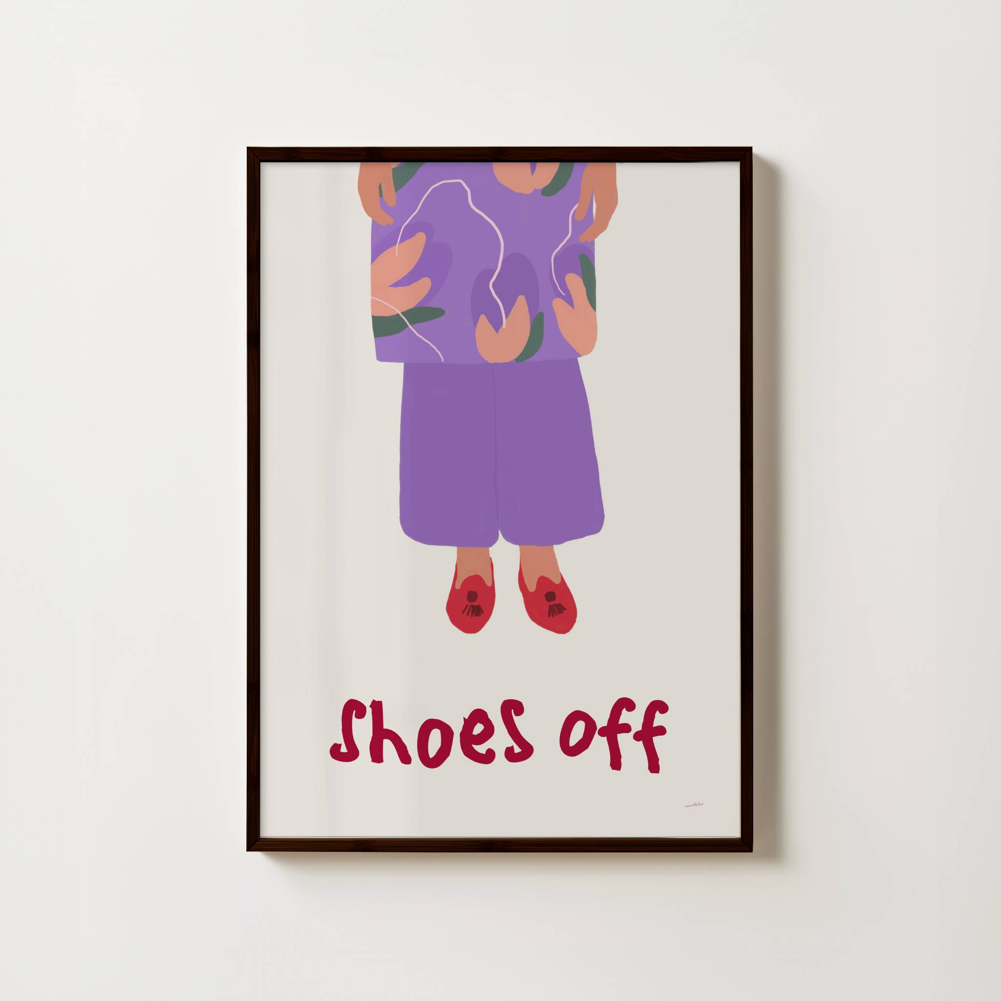 SHOES OFF PRINT