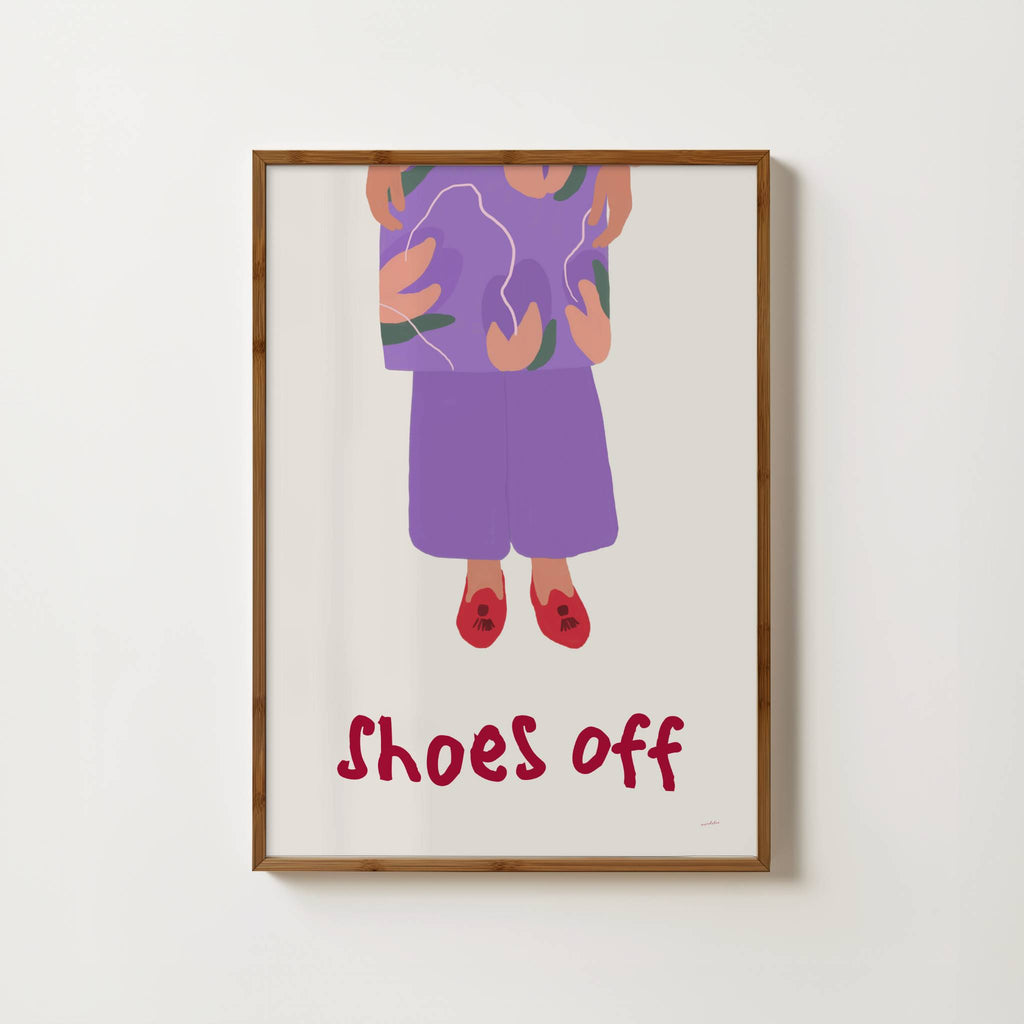 SHOES OFF PRINT