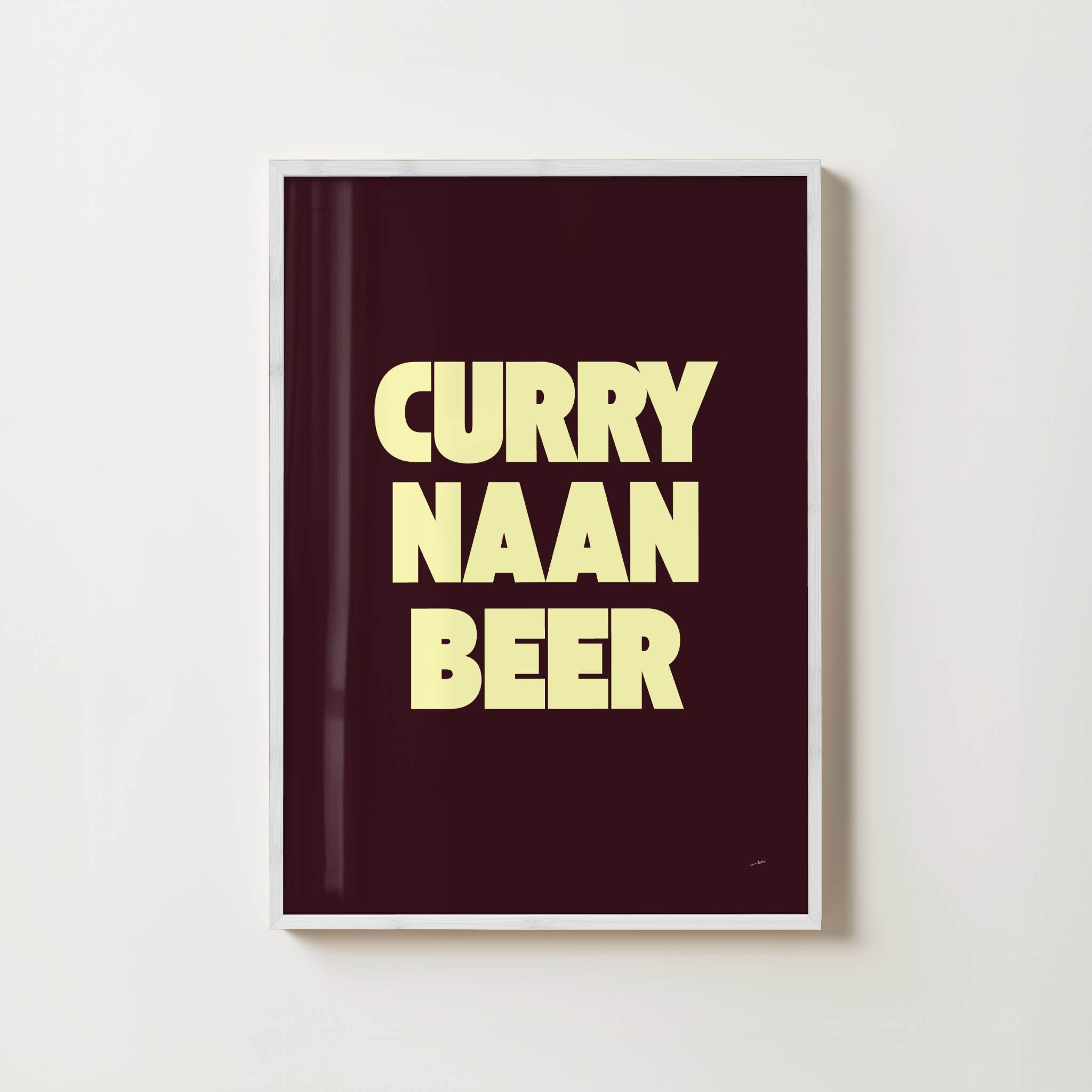 CURRY NAAN BEER PRINT