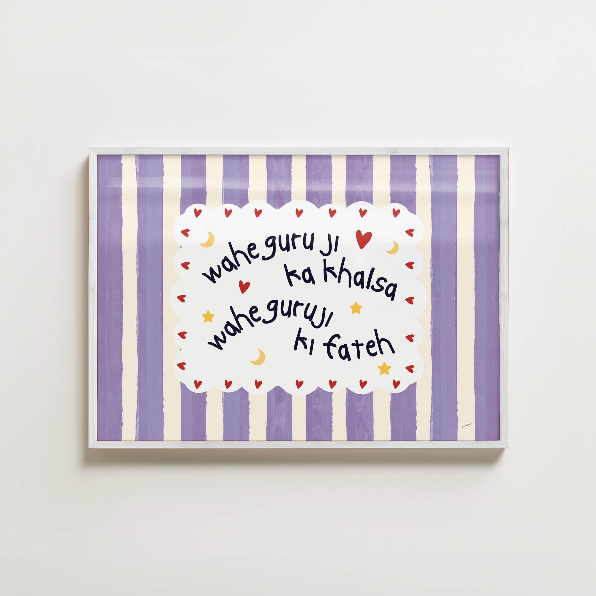 NURSERY WAHEGURU JI KA KHALSA PRINT