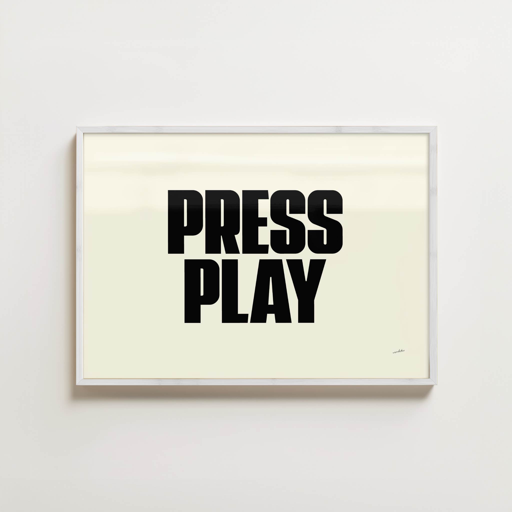 PRESS PLAY PRINT