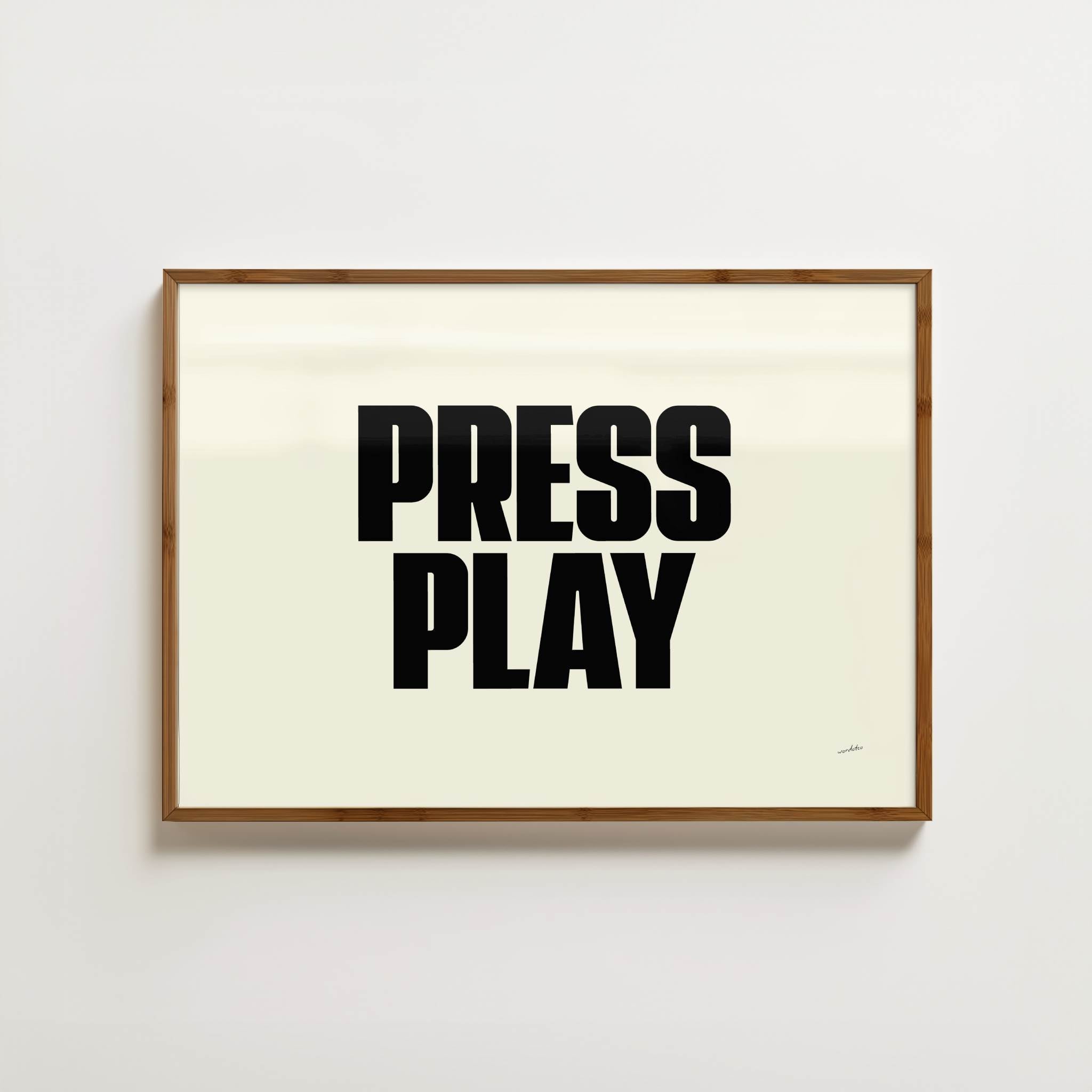 PRESS PLAY PRINT