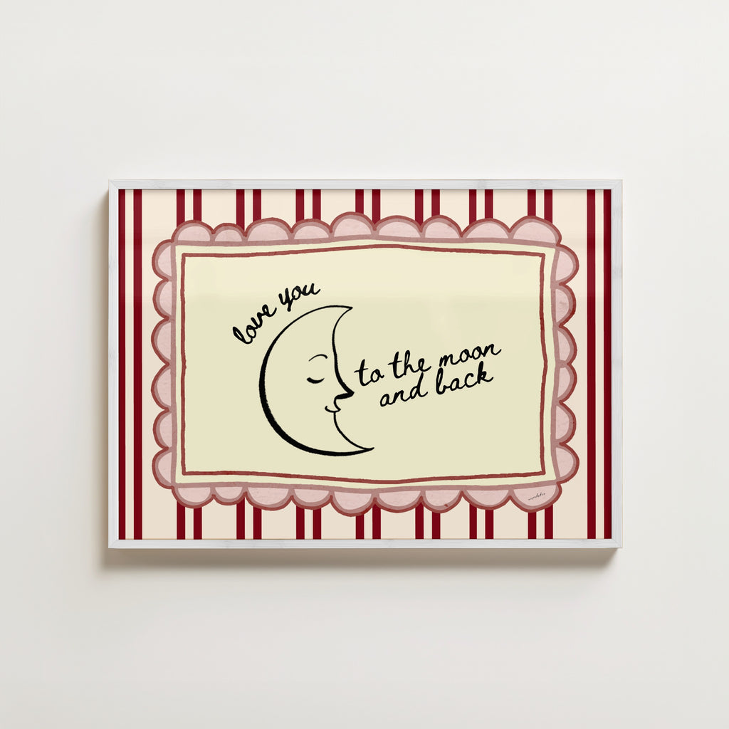 TO THE MOON AND BACK PRINT