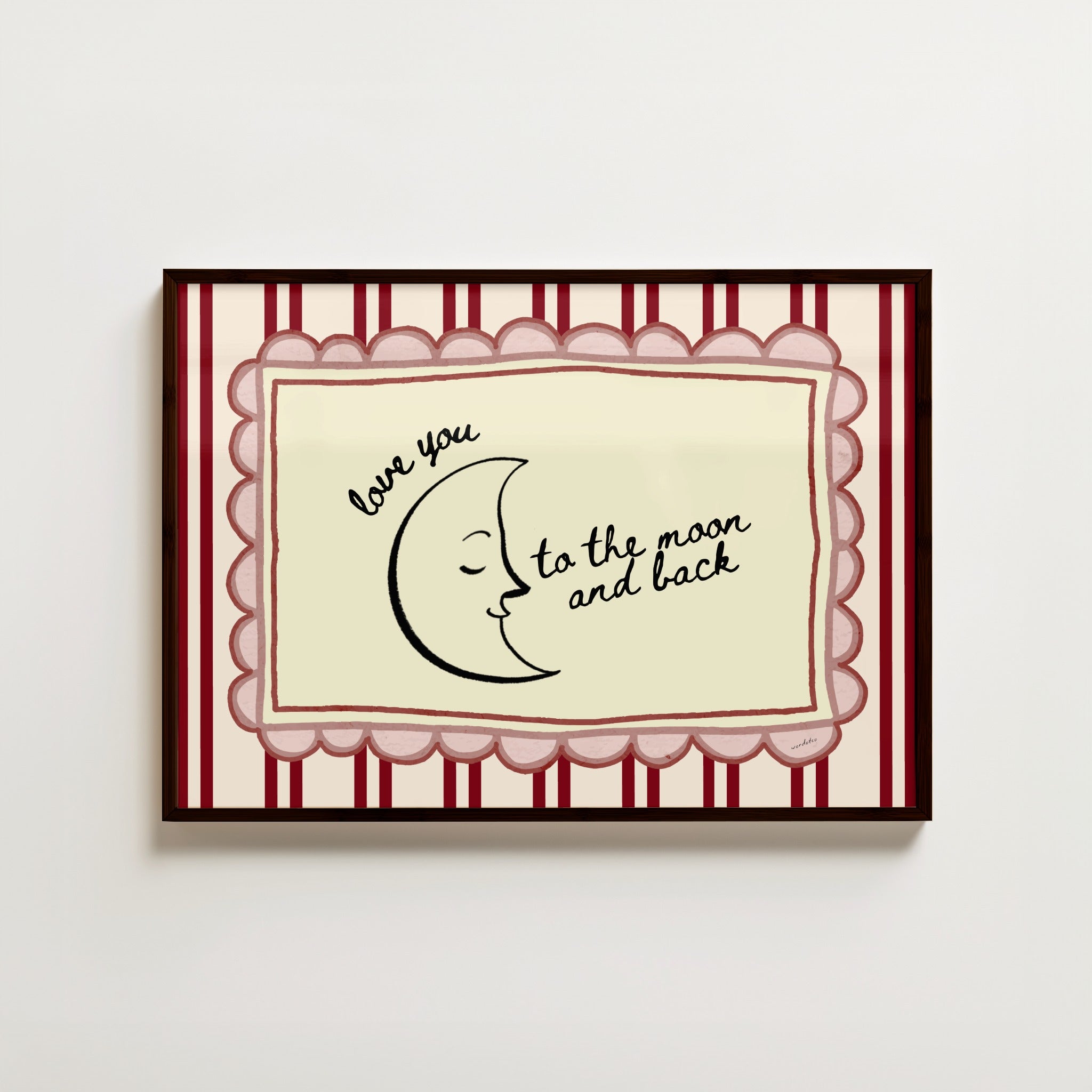 TO THE MOON AND BACK PRINT