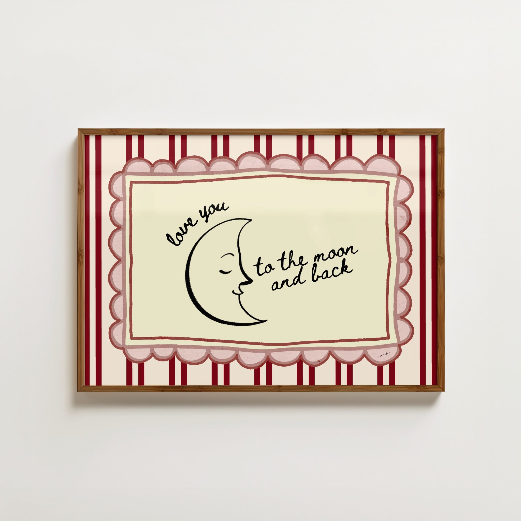 TO THE MOON AND BACK PRINT