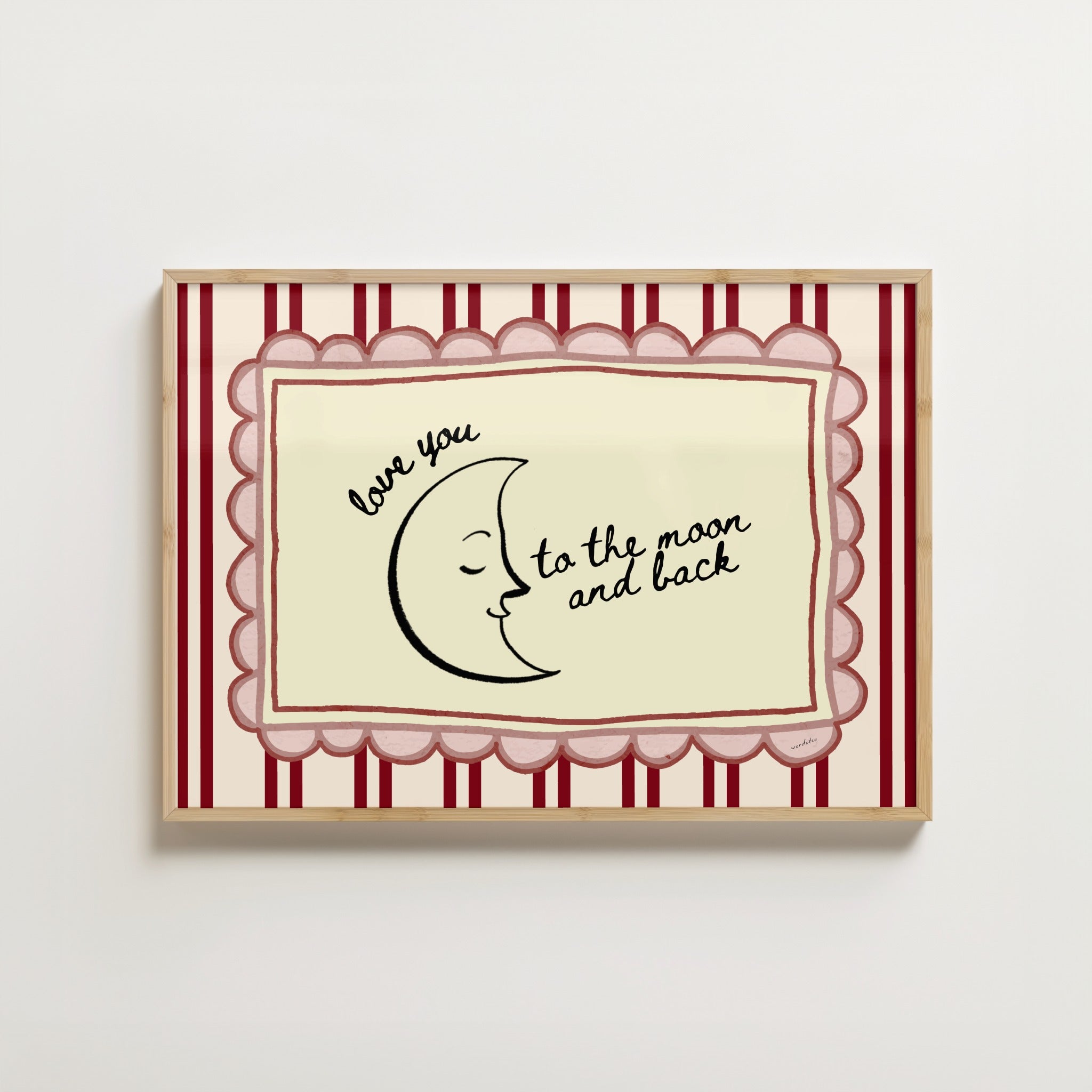 TO THE MOON AND BACK PRINT