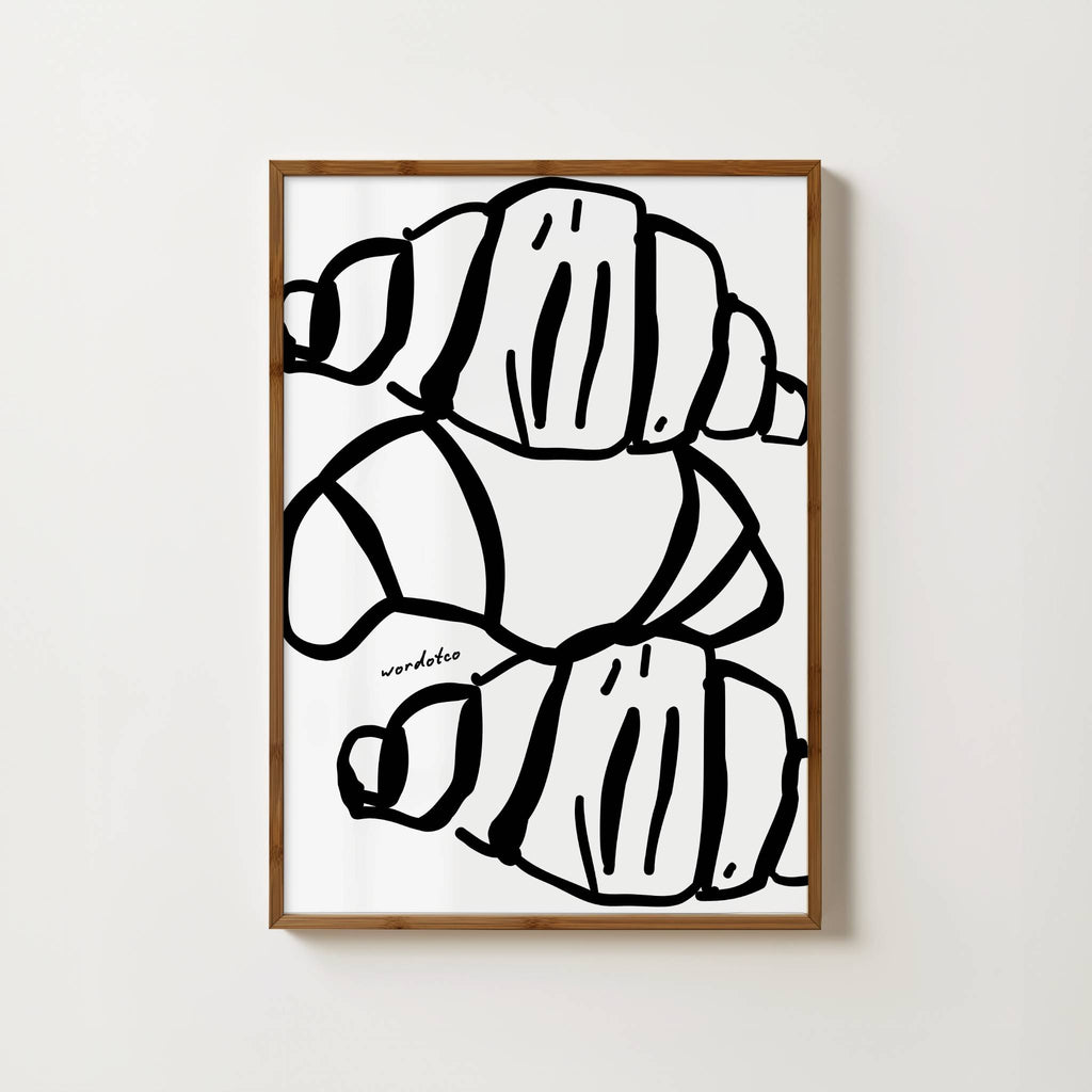TRIO CROISSANT PRINT