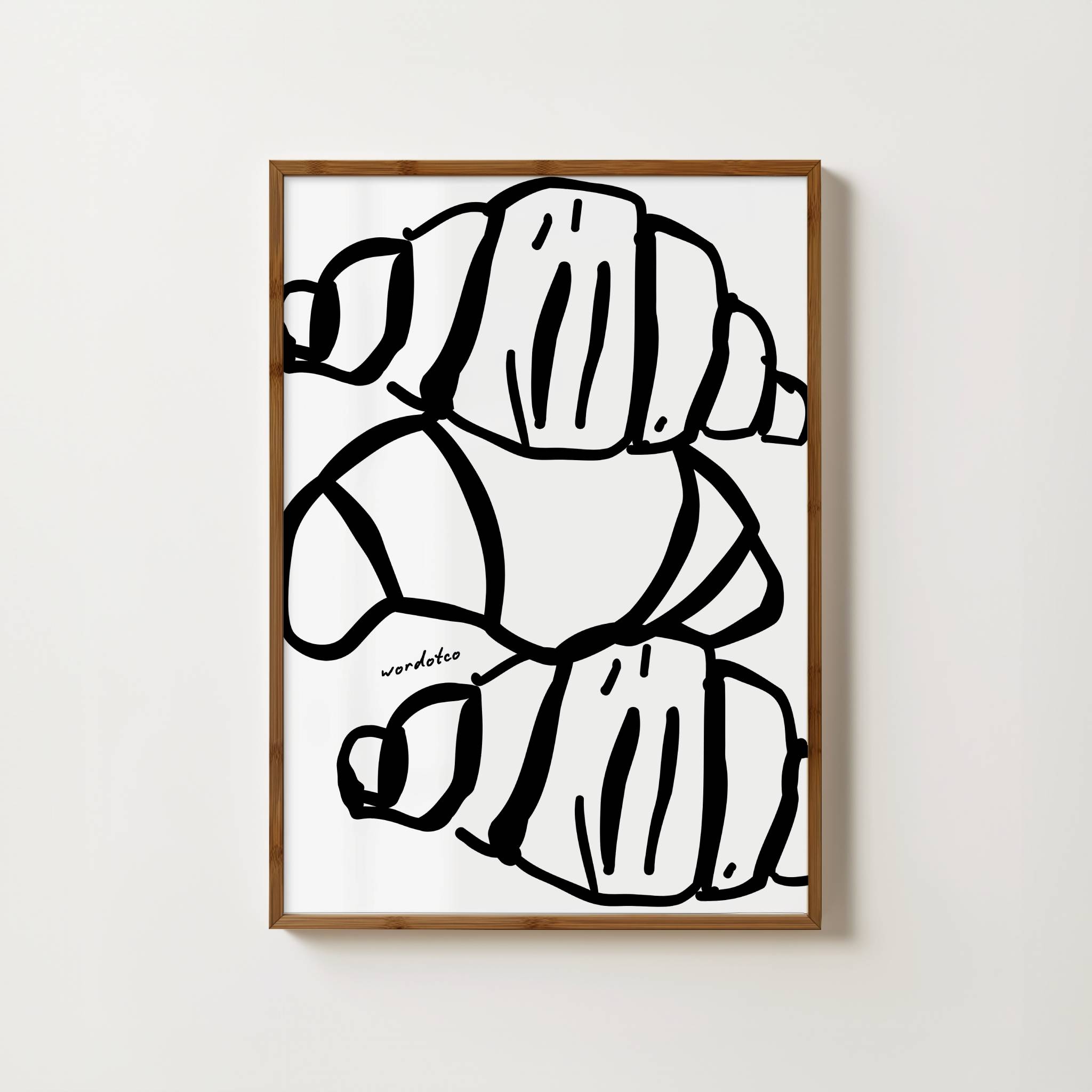 TRIO CROISSANT PRINT