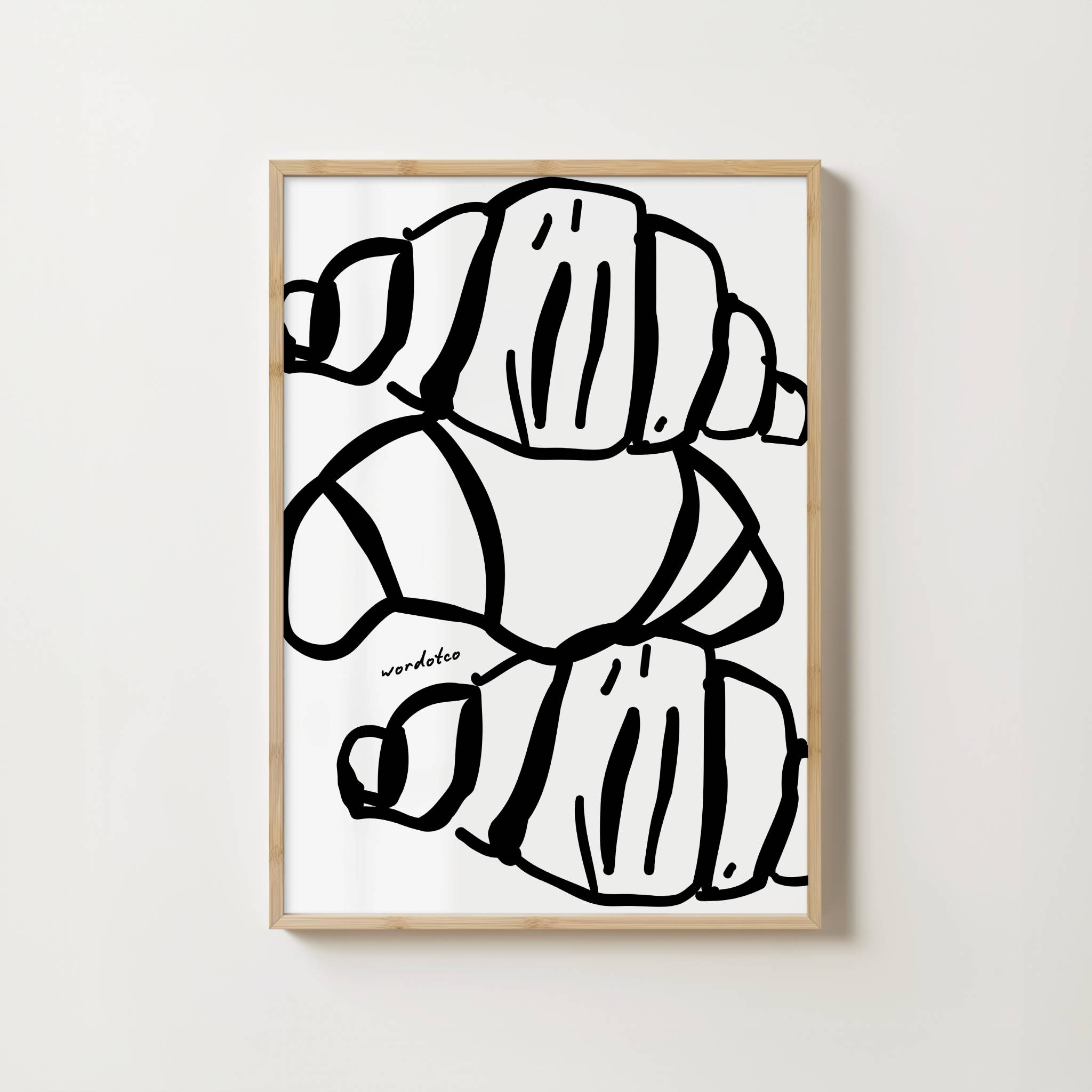 TRIO CROISSANT PRINT