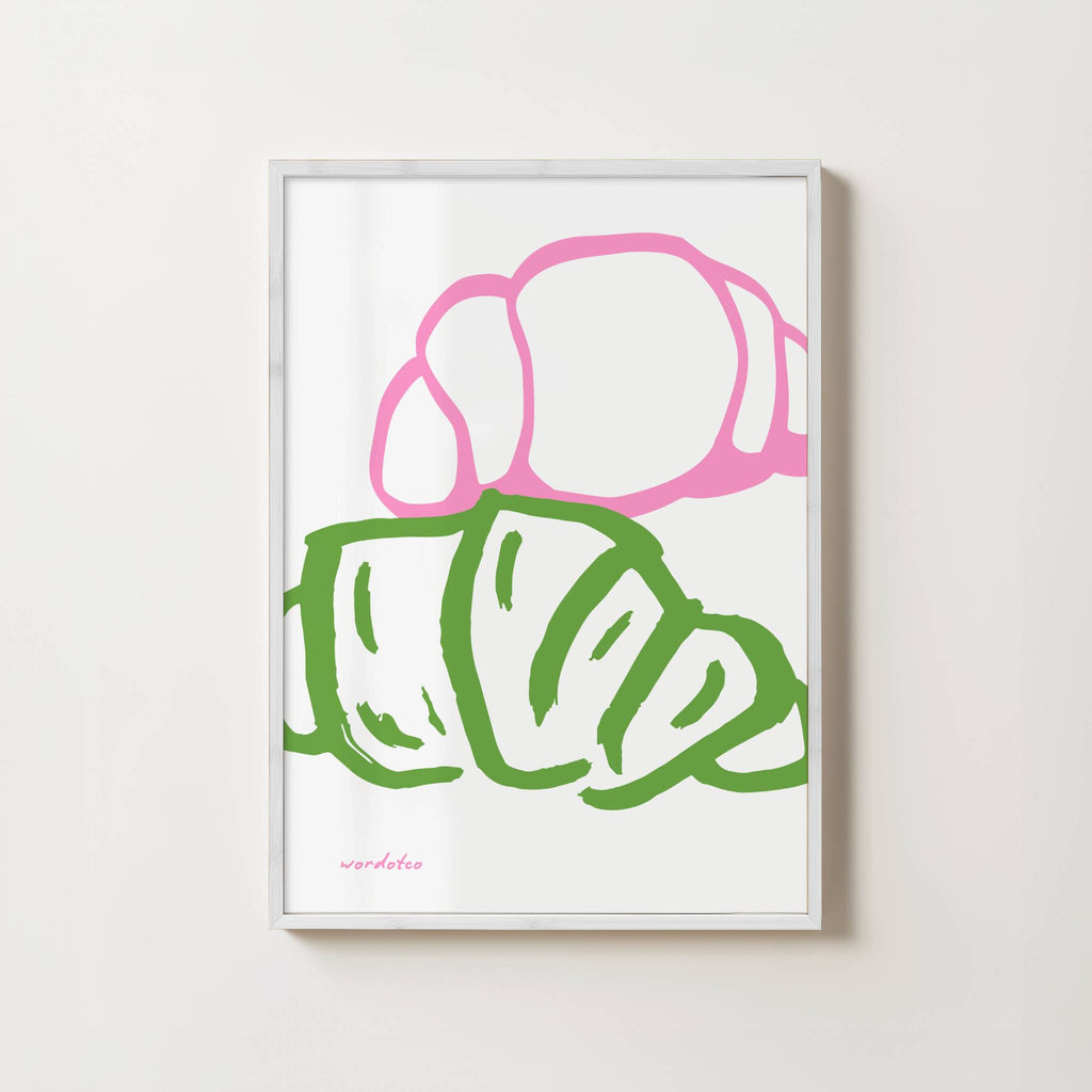PASTEL CROISSANT PRINT