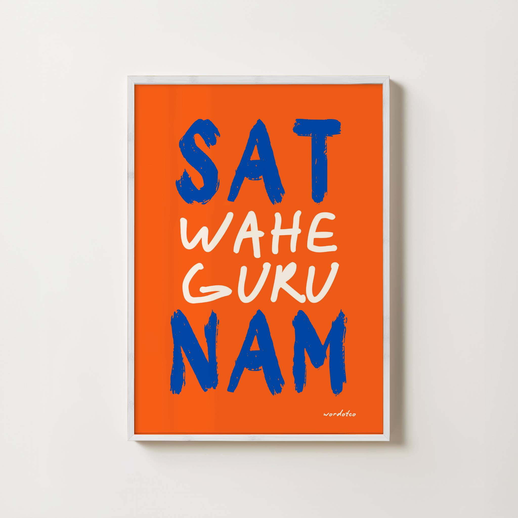 SAT NAM WAHE GURU PRINT