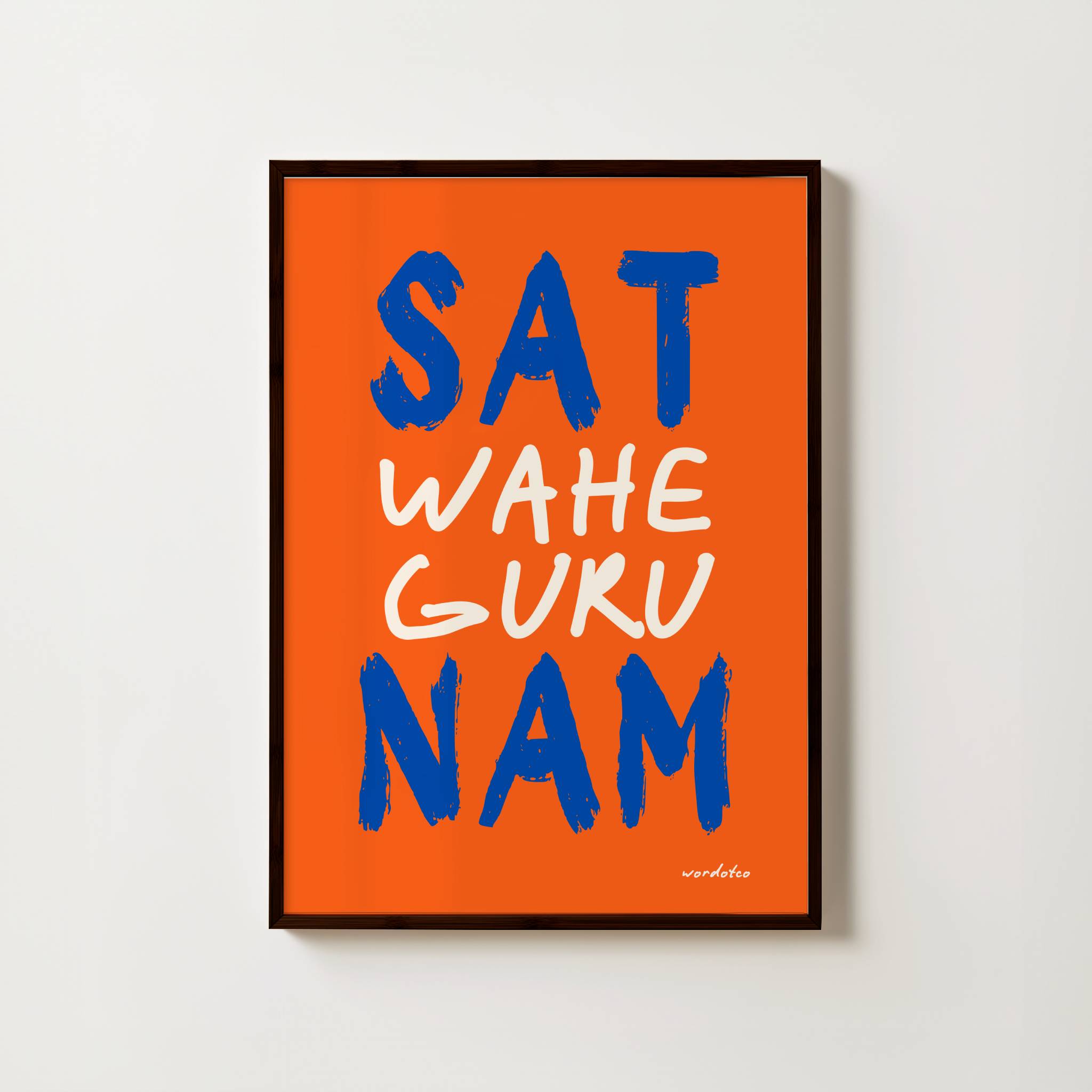 SAT NAM WAHE GURU PRINT