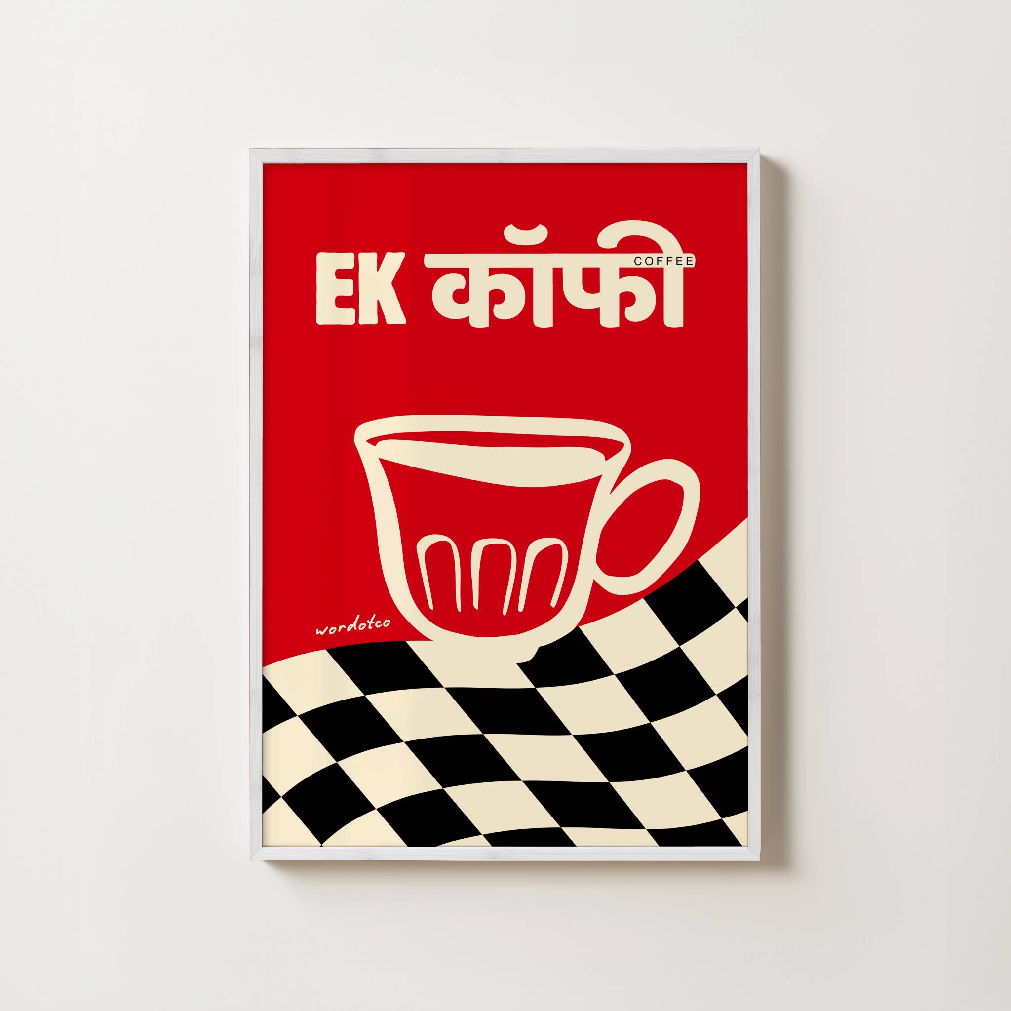 RETRO EK COFFEE PRINT