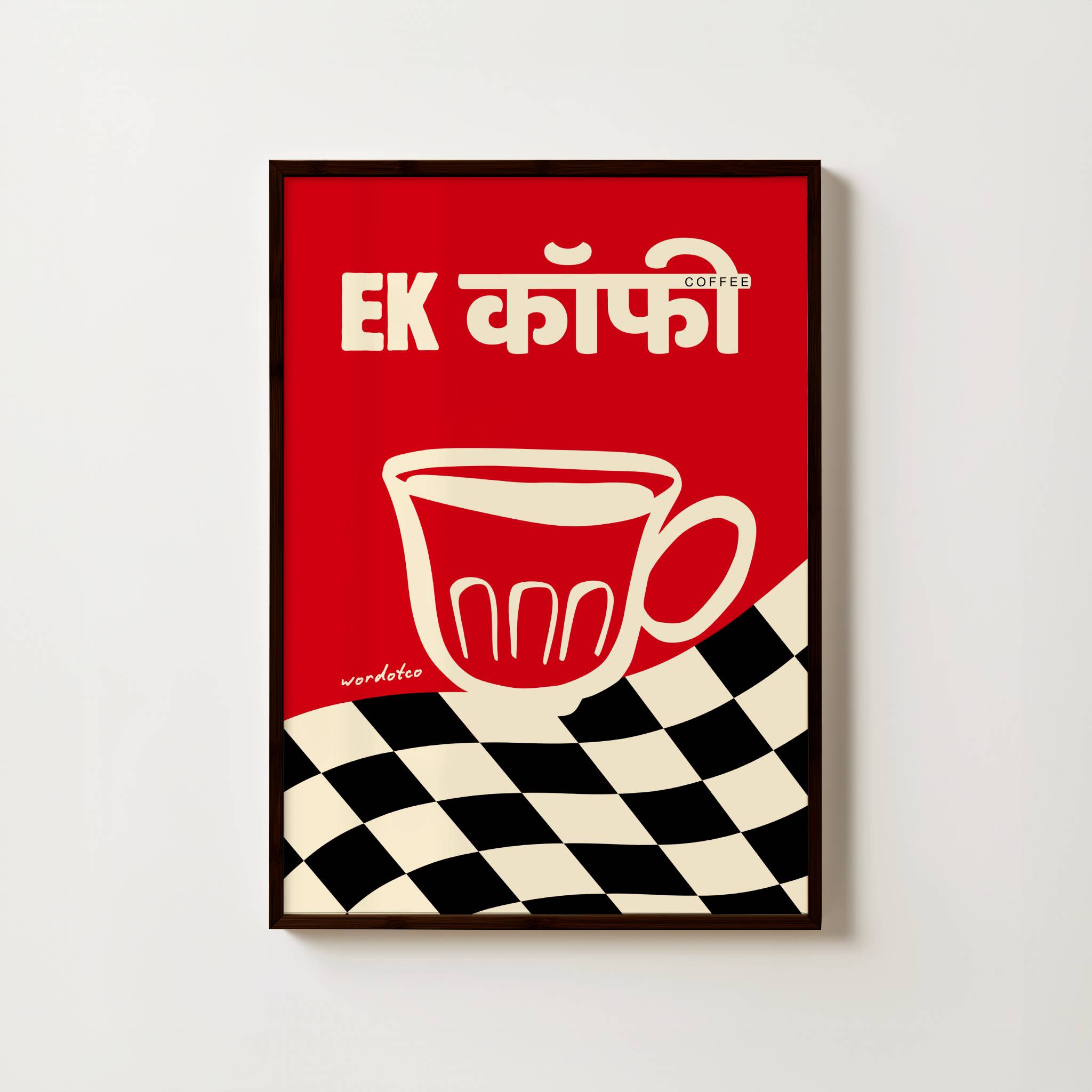 RETRO EK COFFEE PRINT