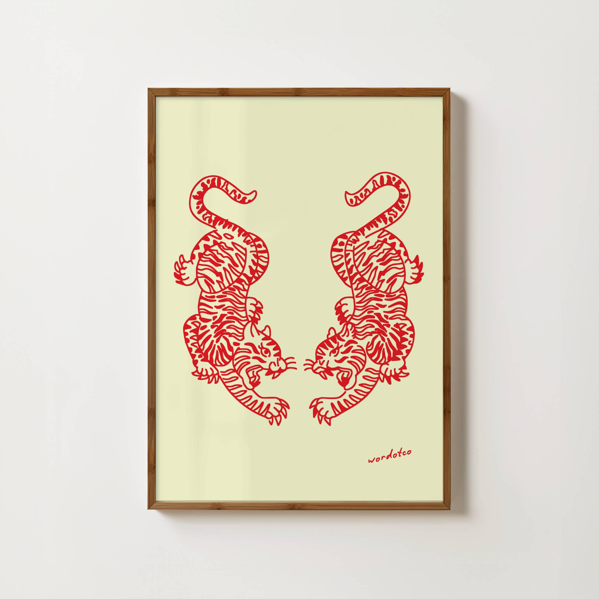 TWIN TIGERS PRINT