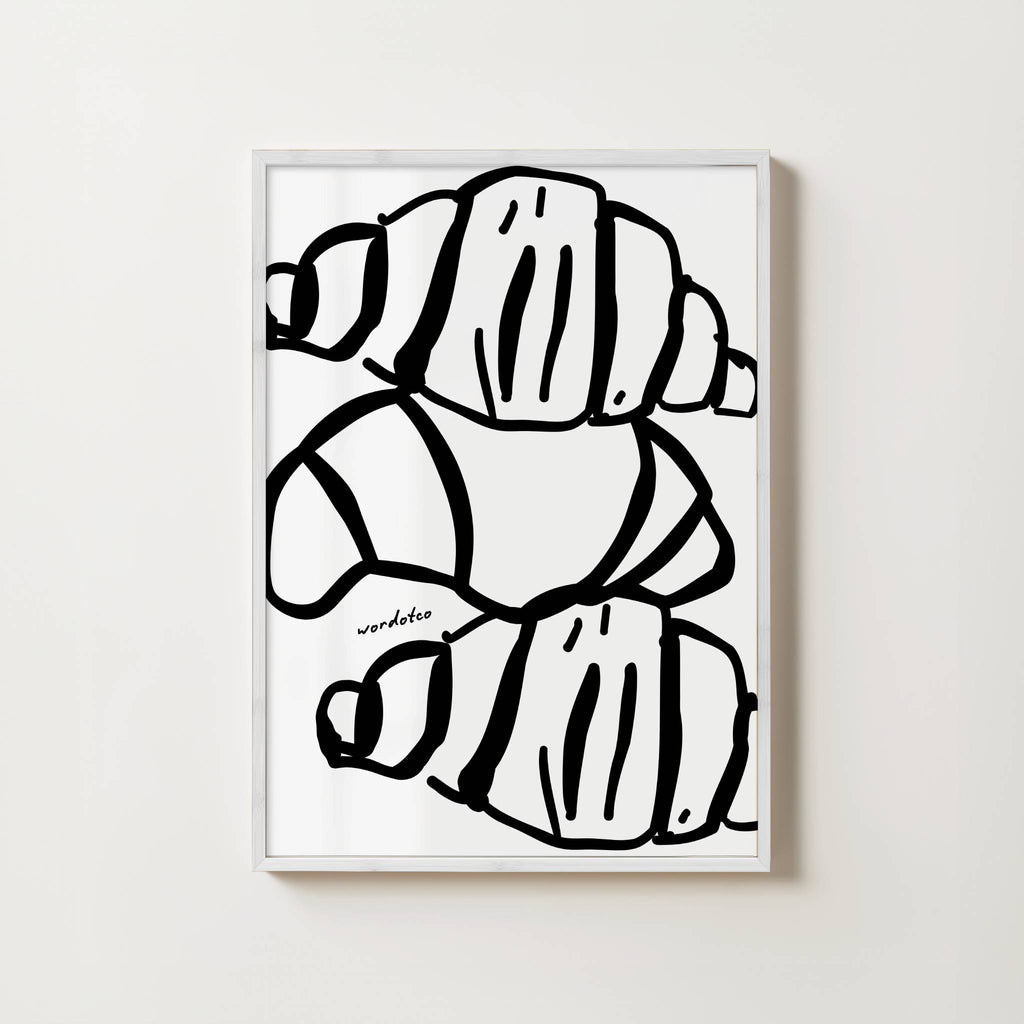 TRIO CROISSANT PRINT