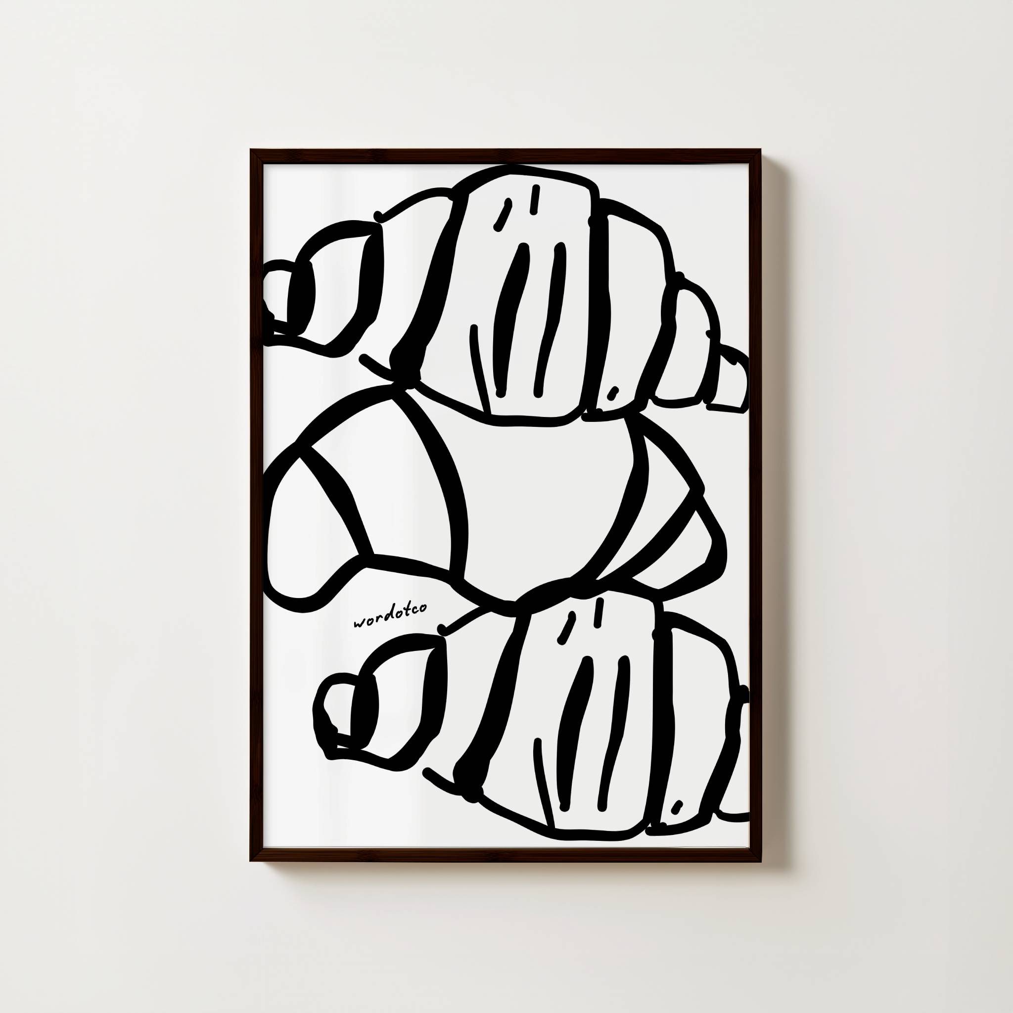 TRIO CROISSANT PRINT